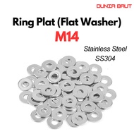 M14 PlateRing M14 Flat Washer/ / M14WP / Stainless Steel PlateRing M14 SS304