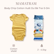 Bodysuit for Boys 0-3m, Cotton Short Sleeve Bodysuit for Newborn Babies up to 5kg