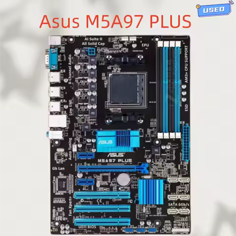ASUS M5A97 PLUS motherboard, AM3+ interface, supports AMD series CPU, four-channel DDR3 memory
