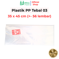 Plastik PP Lebar 35 Tebal 03 35x45 35x50 35x55 35x60 35x70 Kantong Plastik Bening Transparan