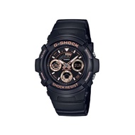 [Powermatic] Casio G-Shock AW-591GBX-1A4 AW-591GBX Black And Rose Gold Analog-Digital 200M Watch