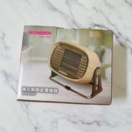 Wonder 旺德 復古風陶瓷電暖器 WH-W20F  木紋
