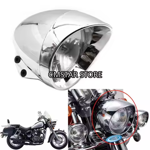 Motorcycle 6.5" Bullet Halogen Headlight For QIANJIANG Lifan 150-11 /14 QJ150-18F Storm Prince QJ150