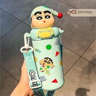 DAITING 480ml phim hoạt hình Crayon Shin-chan thép không gỉ phích Kawaii phim hoạt hình Cosplay trẻ