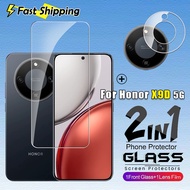 Honor X9D 2in1 For Fingerprint unlock Clear Tempered Glass For Honor X9D HonorX9D X9 D 5G 2025 3D Pr