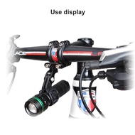 【Worth-Buy】 Bike Handlebar Clip Flashlight Holder Led Stand Bracket Plastic Front Clamp Mount For Action Cameras