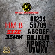 NUMBER PLATE MOTOR 2D / NOMBOR PLAT MOTOSIKAL 2D / NUMBER PLATE / NOMBOR PLAT (TULISAN DALAM / TULIS