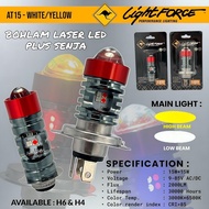 CAHAYA LED Motorcycle LightBM LF AT15 Lens Plus H4 & H6 LED Dusk White Yellow Light