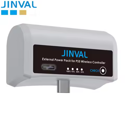JINVAL PS5 Controller Battery 3500mAh PS5 PS 5 Wireless Controller Batteries LED External Power Pack