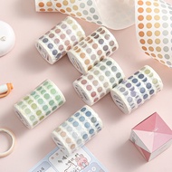 3 Meter Morandi Color Dots Washi Tape Handbook Decorative Sticker