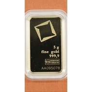 5 GRAM GOLD BAR VALCAMBI SUISSE REPLICA – KOLEKSI CANTIK / HADIAH / KESELAMATAN