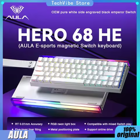 AULA Tarantula Hero68he Magnetic Axis Mechanical Keyboard Rapid Trigger 8K Return Esports Keyboard R