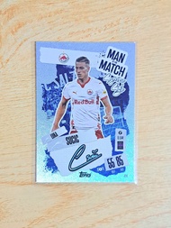 การ์ดฟุตบอล ลายเซ็นปริ้น Man of the Match จาก Topps Match Attax