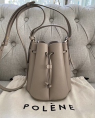 法國 Polene Numéro Huit Mini Bucket Bag 水桶包（Taupe 大象灰/灰褐）