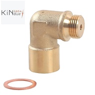 M18x1.5 90 Degree Oxygen Sensor Extender Brass Oxygen Sensor Spacer O2 Sensor Adapter Oxygen Sensor 