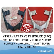Yamaha Original Y15ZR / LC135 V8 FI Handle Seat / Spoiler Biru Jernih / Purple / Maroon / Hitam Matt