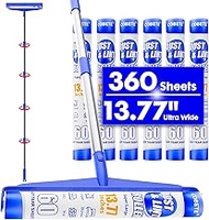 COBETE 13.77" Large Extra Sticky Lint Roller, 69.88" Long Handle Lint Remover with 6 Rollers Total 3