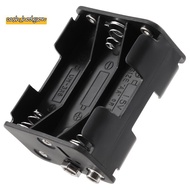 Double Side Spring 6 x 1.5 V AA Battery Holder Case Box Black