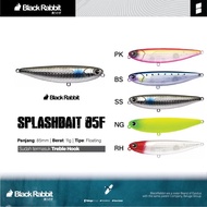 Splashbait 85F Pencil WTD Floating Lure Casting Bait Black Rabbit Pencil Lure