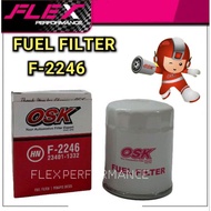 OSK FUEL FILTER F-2246 PENAPIS DIESEL LORI LORRY 23401-1332 HINO FG WU300 HO7D HO7C FUEL FILTER F 22