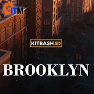 KITBASH3D - BROOKLYN | REALISTIC URBAN CITY 3D ASSET PACK | DIGITAL DOWNLOAD | BLENDER UNITY UNREAL 