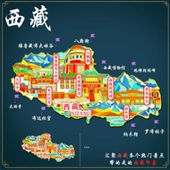 ((Copyright) Tibetan Metal Refrigerator Stickers Budala Palace Dazhao Temple Yalu Tibetan Cloth Gran