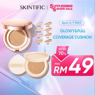 SKINTIFIC Cover All Perfect Sunscreen Cushion High Coverage Poreless Flawless Foundation 24H Long-la