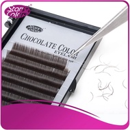 Starcolors Chocolate Color Eyelash 0.10C