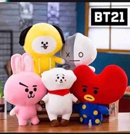 Boneka Bts Bt21 1 Set Lengkap Mini Jungkok Suga shooky tata koya chimmy Murah Jumbo Lucu Dan Lembut