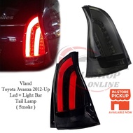Vland Toyota Avanza 2012 - Up Led + Light Bar Tail Lamp (Smoke)