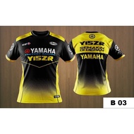 🔥🔥🔥<BAJU KONVOI BAJU RIDE Ready Stok Baju Jersi Permotoran YAMAHA Y15ZR KUNING B03>🔥