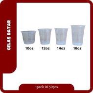 Plastic Cup 12 oz FlatBENING | Glass 14oz FlatBENING | Plastic Cup 16oz FlatBENING | Cup contains 50