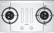 Bosch PBD7251SG Built In Stainless Steel Gas Hob 2 Gas burners,76cm width, powerful 4.5Kw wok burner, electric ignition, suitable for Town gas only. 2 years local warranty