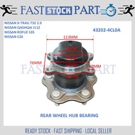 1PC REAR WHEEL HUB BEARING - 43202-4CL0A NISSAN X-TRAIL T32 2.0 /QASHQAI J11Z/ ROFUE S35 / SERENA C2