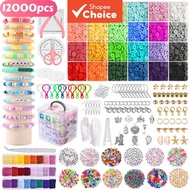 Complete Kit Of 12,000 Pcs For Kids – Bracelets, Necklaces, Letters, Pendants, Organizer Box, Diy Ki