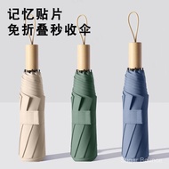 Payung Lipat Mudah Lipat Tiga Lipatan Memori Lipatan Tampalan Payung Ringan Tanpa Lipatan Payung Pen