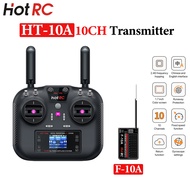 HotRC HT-10A Transmitter HT10A 2.4G 10CH Left Hand/ Right Hand/Double Circuit Throttle Remote Contro