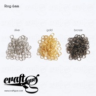 Jump Small IronRing 4mm 5mm 6mm Silver Gold DIY (100gram Contents)