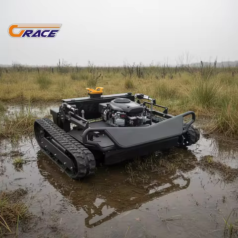 Customize Farm Garden RC Mower 110cm Remote Control Crawler Grass Cutter EPA Certified