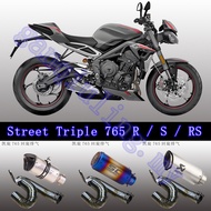 Street Triple 765 765R 765RS motorcycleexhaust pipe Street Triple 765 S midsection modified SC AR si