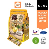 FAMOSA 4in1 Durian White Coffee 40g x 12 | Kopi 4in1 Durian Musang King 40g x 12