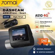 70mai A510 Dash Cam Dual Vision Car Recorder with GPS ADAS