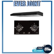 EF EFH 7626 WT VGB [78cm] Gas Hob + EFCH 9108T BK [90cm] Cooker Hood Bundle