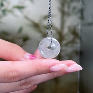 【願‧平安】玻璃種翡翠平安扣項鍊 | 天然緬甸玉翡翠A貨 | 送禮