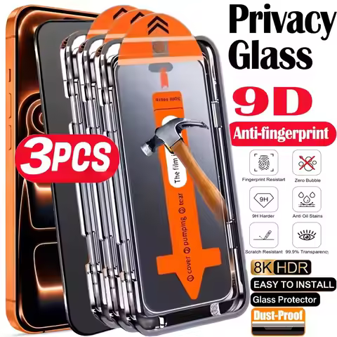 1-3Pcs 9D Privacy Glass Screen Protector For Xiaomi Poco X7 Pro X6 X5 F7 Pro F6 F5 M7 M6 M5S Tempere