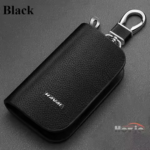 Car Leather Key Case Zipper Key Cover for HAVAL H6 HEV2 PHEV19 PHEV34 GT H5 H2 DARGO M6 Plus Jolion 