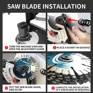 CW7-125B Slotting Machine 220V One-Time Forming Dust-Free Hydropower Cutting Machine High-Power Auto