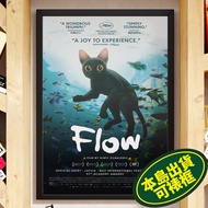 Meow's Fantasy Drifting A2 A3+A4 Movie Poster Merchandise Straume Flow Poster Wall Decoration