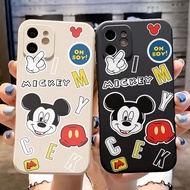 Straight edge Rubik's Cube case for iphone 14promax 11 13 12 7Plus X XS Max mickey icons Cover