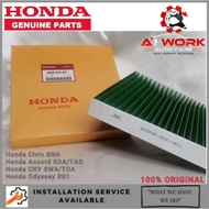 Cabin Air cond Filter PM2.5 Honda Civic SNA,Accord SDA/TAO, CRV SWA/TOA, odyssey RB1(Carbon Green PM